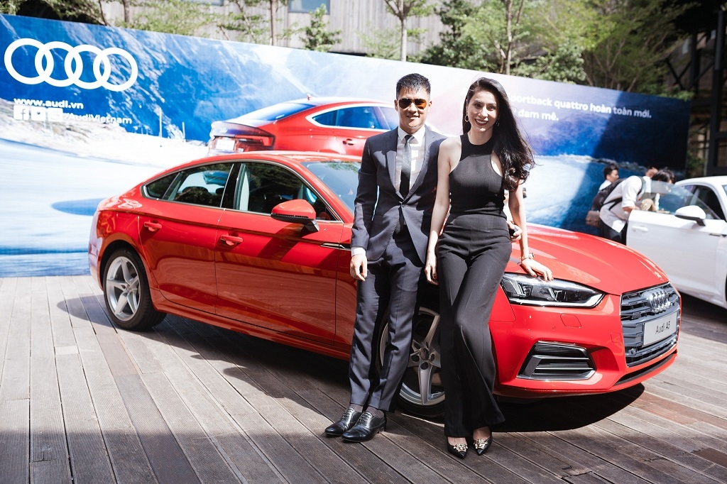 Audi A5 Sportback 2017 bên cạnh sao Việt