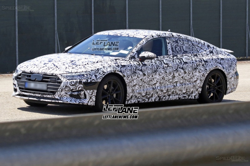 lo anh audi a7 sportback 2018 tren duong thu