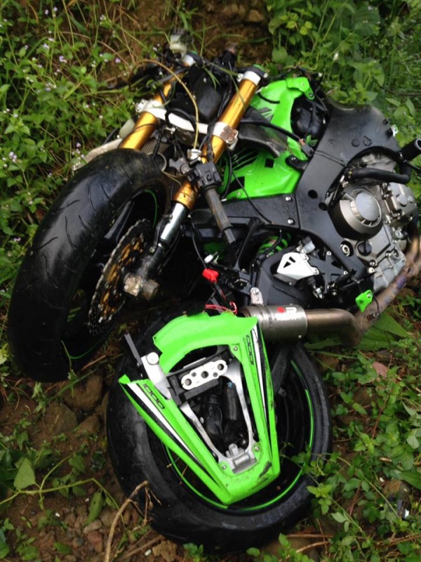 kawasaiki ninja lao xuong vuc 2 nguoi tu nan tai lam dong