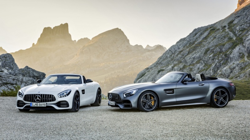mercedes amg gt roadster 2017 trinh lang