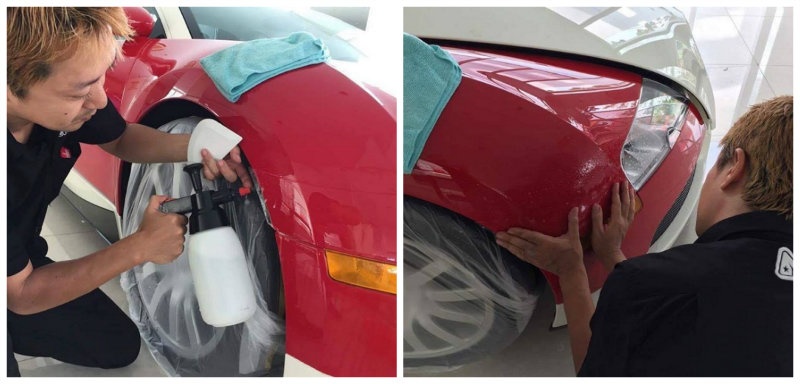 bugatti veyron cua minh nhua duoc cham soc dac biet