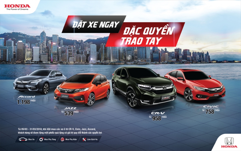 gia honda cr v 7 cho civic dot ngot giam gan 200 trieu dong