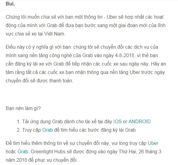 tai xe uber nhon nhao truoc khi sap nhap grab