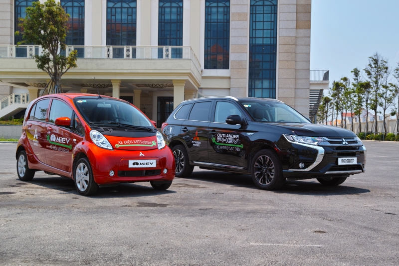 mitsubishi tang xe dien cho tp da nang