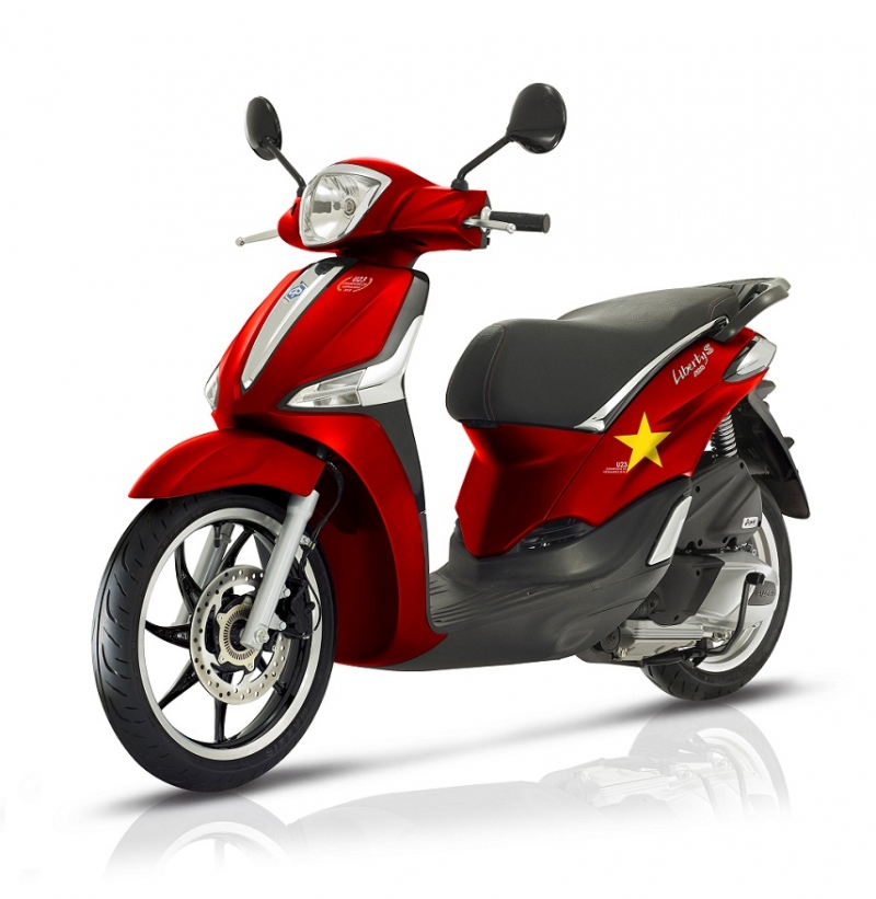 Piaggio ra mắt phiên bản Liberty dành cho fan hâm mộ U23 Việt Nam