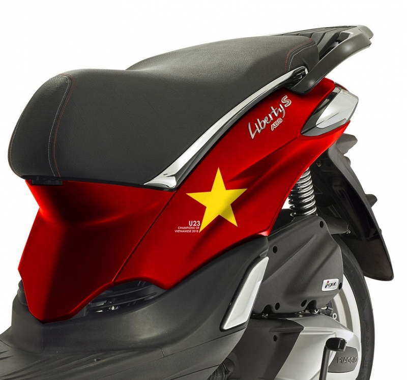Piaggio ra mắt phiên bản Liberty dành cho fan hâm mộ U23 Việt Nam