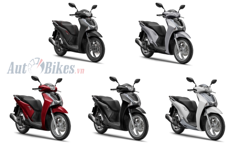 Chi tiết 6 phiên bản, 5 màu của Honda SH 2019