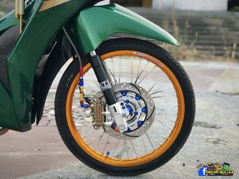 honda wave 125i do day ca tinh cua biker xu so chua vang