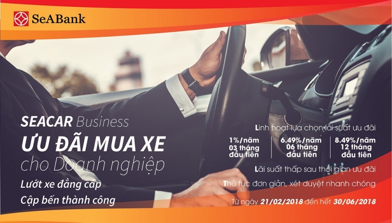 Vay mua ô tô với lãi suất từ 1%/năm