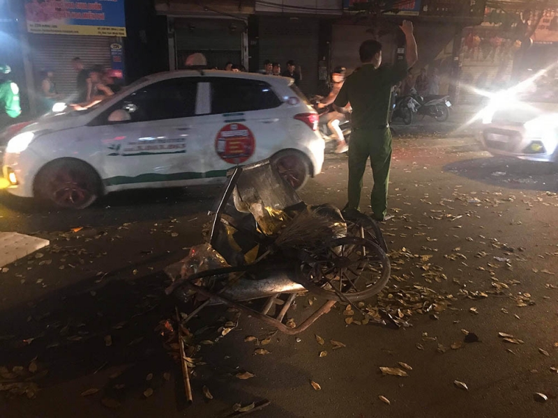 video o to dien gay tai nan trong dem nu cong nhan moi truong tu vong