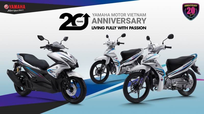 Yamaha NVX 2018, Sirius 2018 kỷ niệm 20 năm giá từ 21,8 triệu đồng yamaha nvx va sirius ban ky niem 20 nam gia tu 218 trieu dong