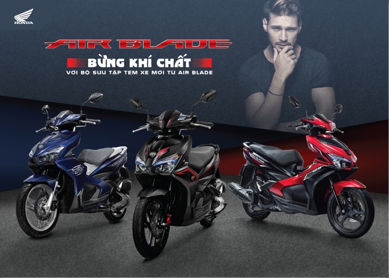 Honda Air Blade 2019 có tem mới, giá tăng 800 nghìn đồng