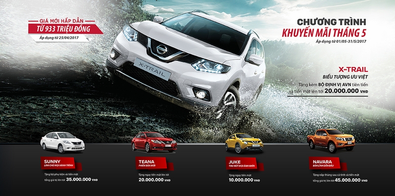 Tháng 5 Nissan giảm giá gần 100 triệu đồng thang 5 nissan giam gia gan 100 trieu