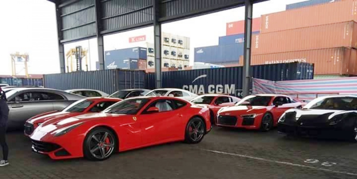 Loạt siêu xe vừa về Việt Nam để chạy thuế loat sieu xe vua ve viet nam de chay thue