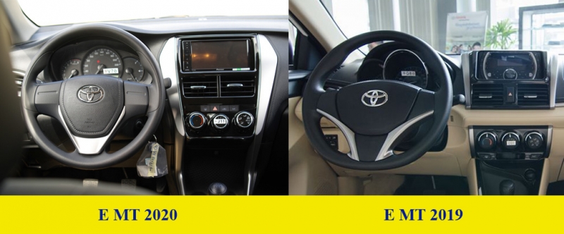 So sánh Toyota Vios 2020 và Vios 2019 so sanh toyota vios 2020 va vios 2019