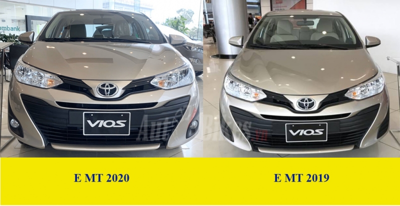 So sánh Toyota Vios 2020 và Vios 2019