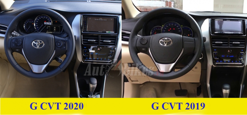 So sánh Toyota Vios 2020 và Vios 2019 so sanh toyota vios 2020 va vios 2019