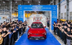 Nhà máy VinFast Hải Phòng xuất xưởng chiếc ô tô điện thứ 200.000 trong năm 2025
