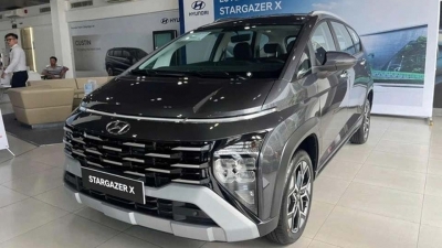 Giá bán xe gia đình 7 chỗ Hyundai Stargazer lại 'dò đáy'