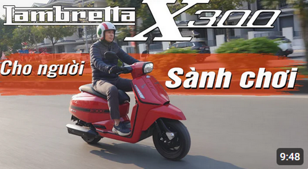 Lambretta X300: Hấp dẫn nhờ độc bản