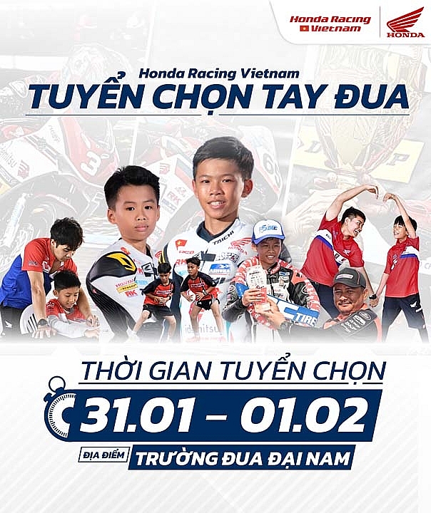 Honda Việt Nam tuyển chọn “Tài năng đua xe nhí 2026” thu hút gần 200 hồ sơ Honda Việt Nam tuyển chọn “Tài năng đua xe nhí 2026” thu hút gần 200 hồ sơ