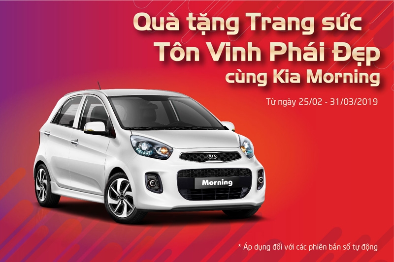 Kia Morning khuyến mãi lớn dịp 8/3