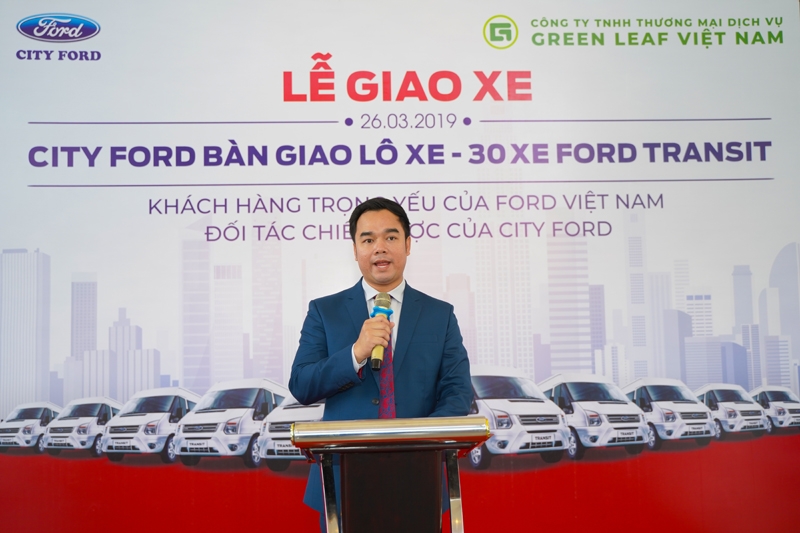 City Ford bàn giao 30 xe Transit cho Green Leaf Việt Nam city ford ban giao 30 xe ford transit cho green leaf viet nam