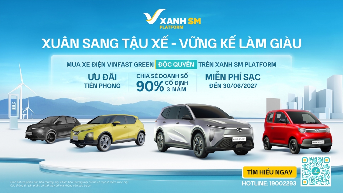 GSM mở cọc VinFast Minio Green và Limo Green