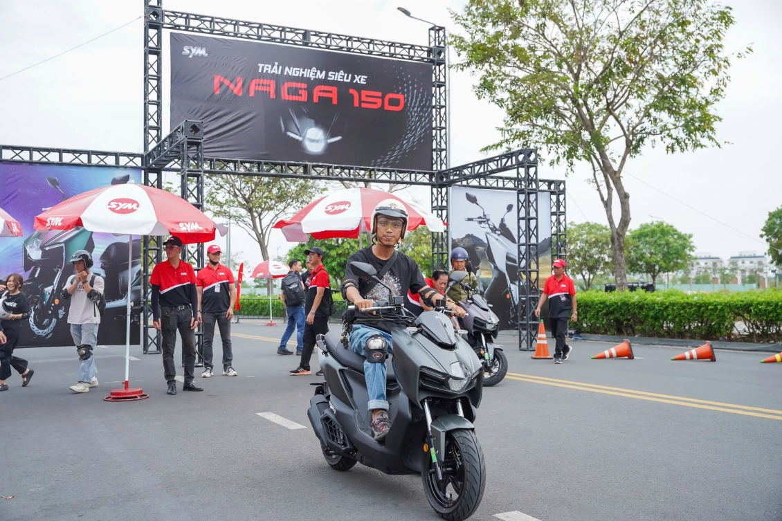 SYM  NAGA 150: Làn gió mới trong phân khúc xe ga thể thao