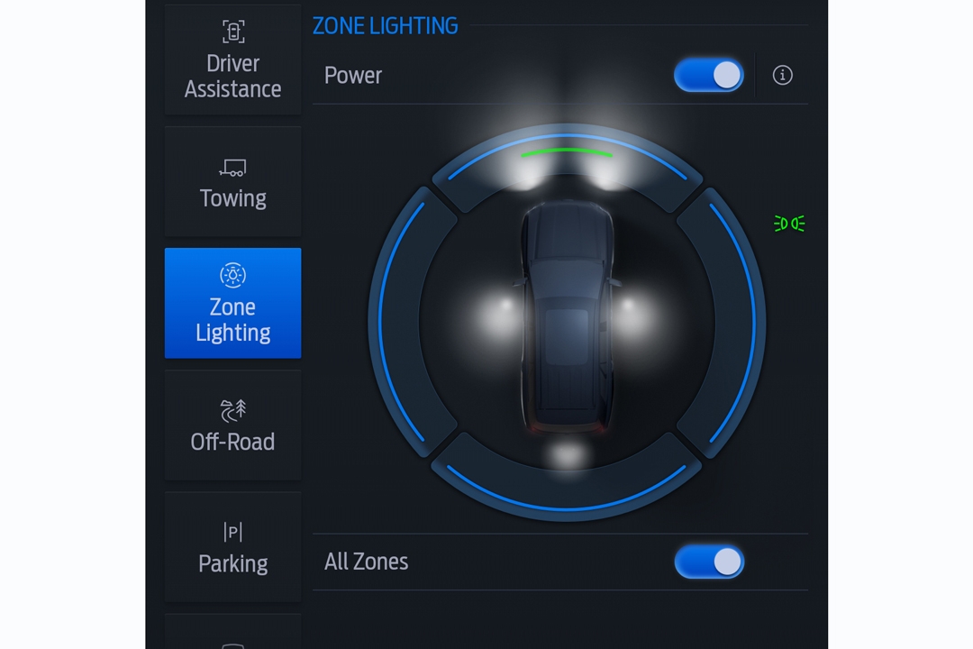 Ford bổ sung tính năng Zone Lighting trên Ranger và Everest Ford bổ sung tính năng Zone Lighting trên Ranger và Everest