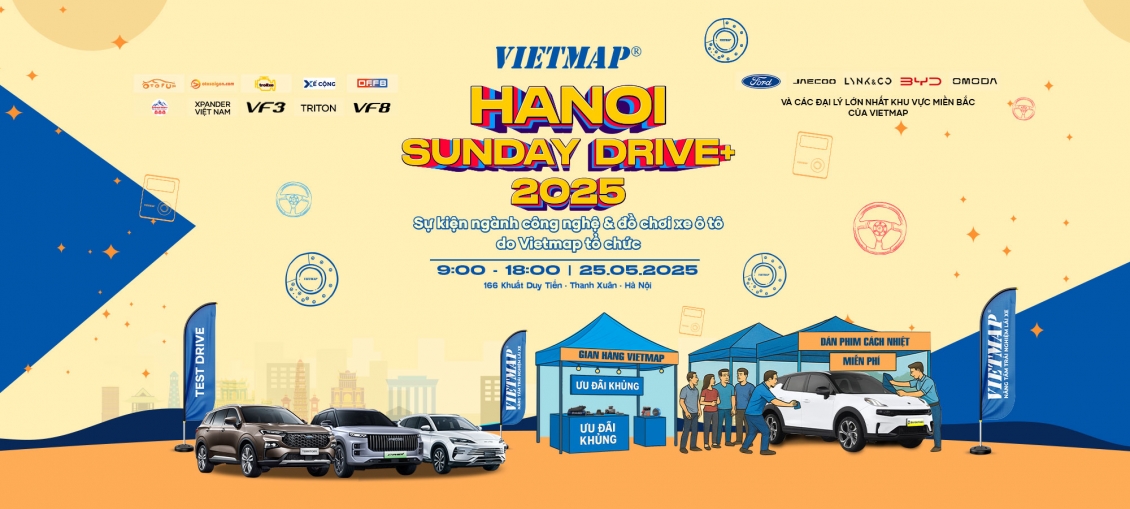 Sự kiện Hanoi Sunday Drive+ 2025 sắp diễn ra tại Hà Nội