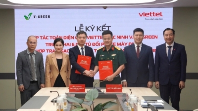 V-green hợp tác với Viettel Bắc Ninh triển khai 6.000 tủ đổi pin xe máy điện