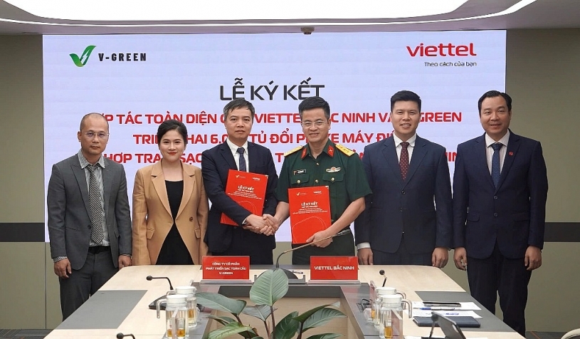 V-green hợp tác với Viettel Bắc Ninh triển khai 6.000 tủ đổi pin xe máy điện