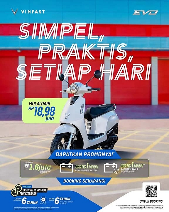 VinFast tăng tốc tại Indonesia, chính thức nhận cọc 3 mẫu xe máy điện đổi pin VinFast tăng tốc tại Indonesia, chính thức nhận cọc 3 mẫu xe máy điện đổi pin