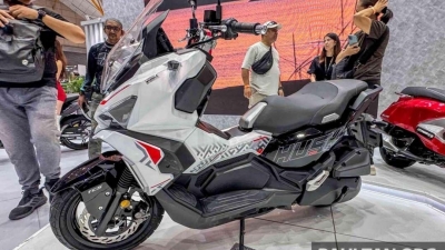 Mẫu xe tay ga địa hình SYM Husky 200 2026 ra mắt, trang bị phanh ABS