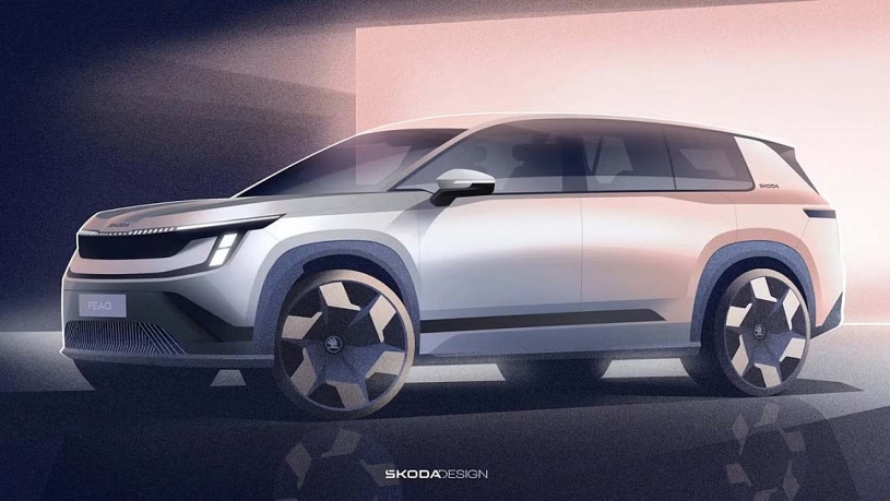 Xem trước thiết kế xe điện 7 chỗ của Skoda Xem trước thiết kế xe điện 7 chỗ của Skoda
