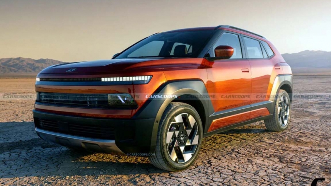 Hyundai Kona 2027 hé lộ diện mạo mới: Cứng cáp, góc cạnh hơn, chia tay đèn Pixel