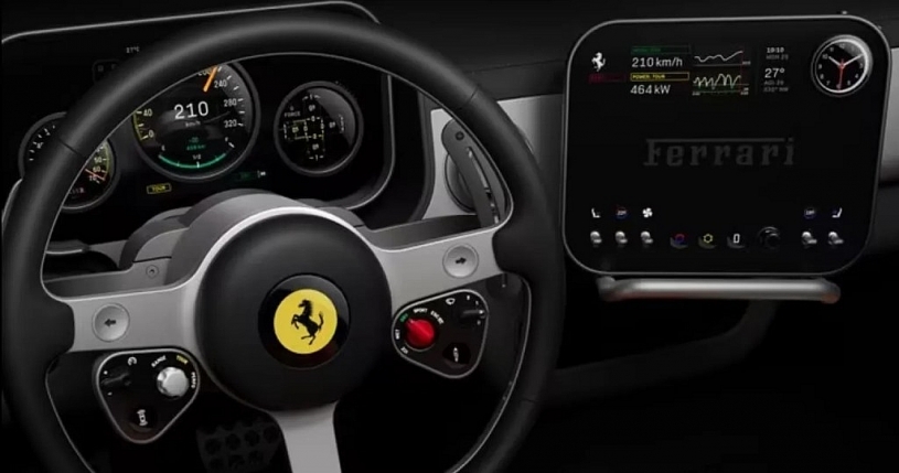 Mẫu xe điện gây tranh cãi Ferrari Luce lập tức 