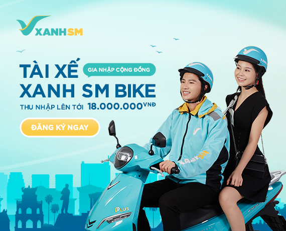 Xanh SM tuyển tài xế ‘xe ôm điện’, thu nhập lên tới 18 triệu