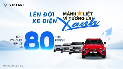 VinFast tặng voucher lên tới 80 triệu đồng để khách hàng cũ chuyển đổi sang xe điện