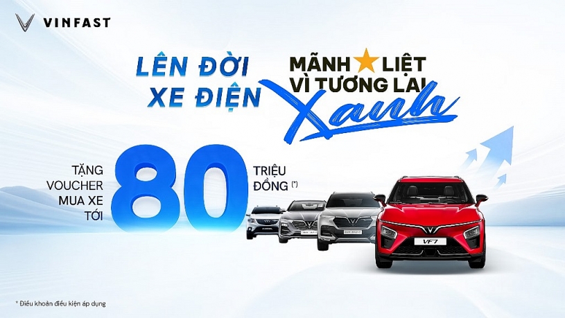 VinFast tặng voucher lên tới 80 triệu đồng để khách hàng cũ chuyển đổi sang xe điện