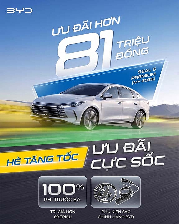 BYD Việt Nam tung chương trình ưu đãi mùa hè.