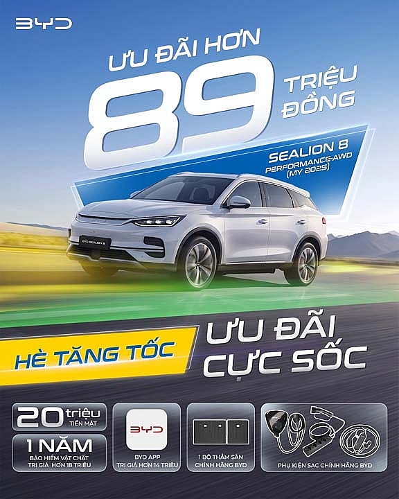 BYD Việt Nam tung chương trình ưu đãi mùa hè.