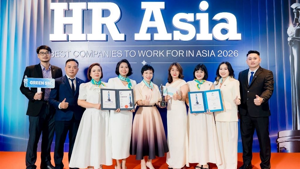 Green SM giành cú đúp giải thưởng HR Asia Awards 2026