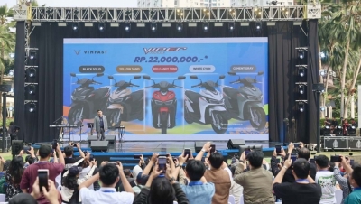 VinFast khai trương 20 đại lý xe máy điện tại Indonesia.
