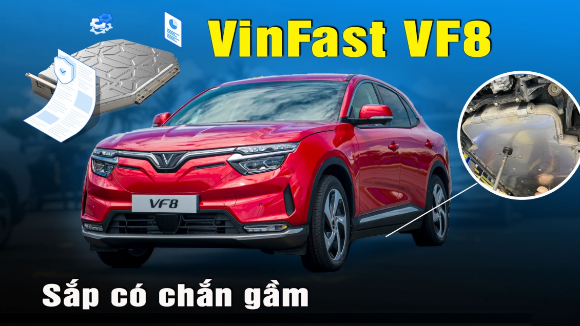 Video VinFast VF8 giá thay pin bằng mua pin và sắp có chắn gầm