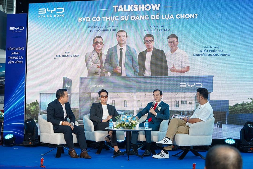 BYD tăng tốc phủ sóng Hà Nội, khai trương showroom HTA Hà Đông