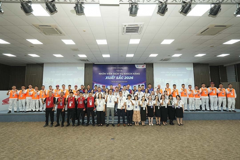 Honda Việt Nam vinh danh những tài năng dịch vụ khách hàng xuất sắc 2026 Honda Việt Nam vinh danh những tài năng dịch vụ khách hàng xuất sắc 2026