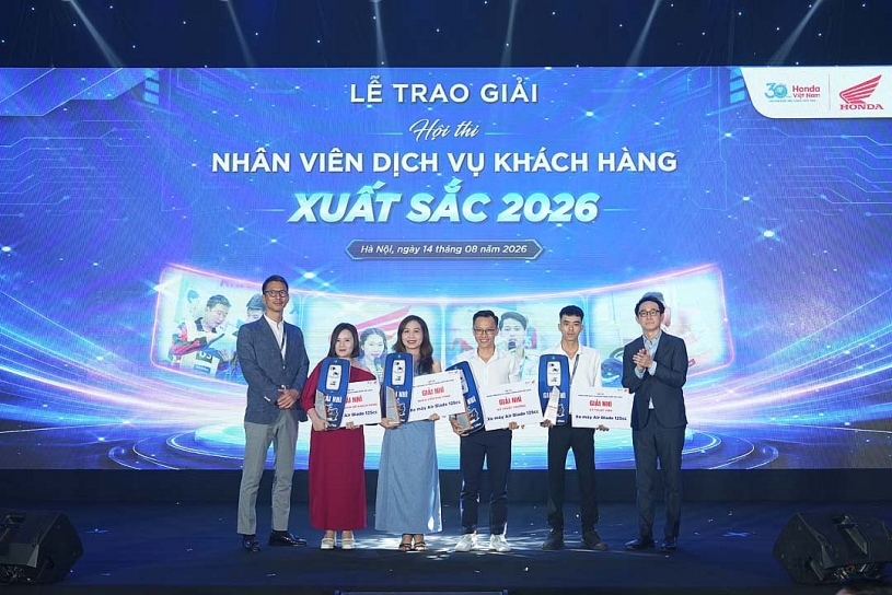 Honda Việt Nam vinh danh những tài năng dịch vụ khách hàng xuất sắc 2026 Honda Việt Nam vinh danh những tài năng dịch vụ khách hàng xuất sắc 2026
