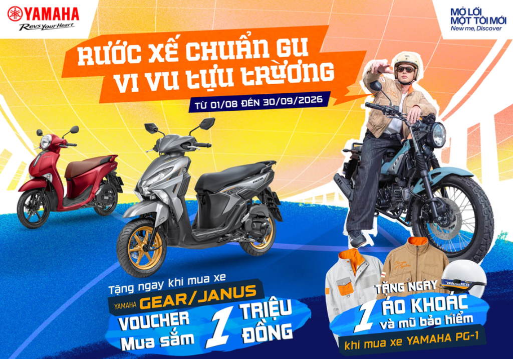 Chào mùa tựu trường cùng Yamaha với hàng loạt ưu đãi đặc biệt